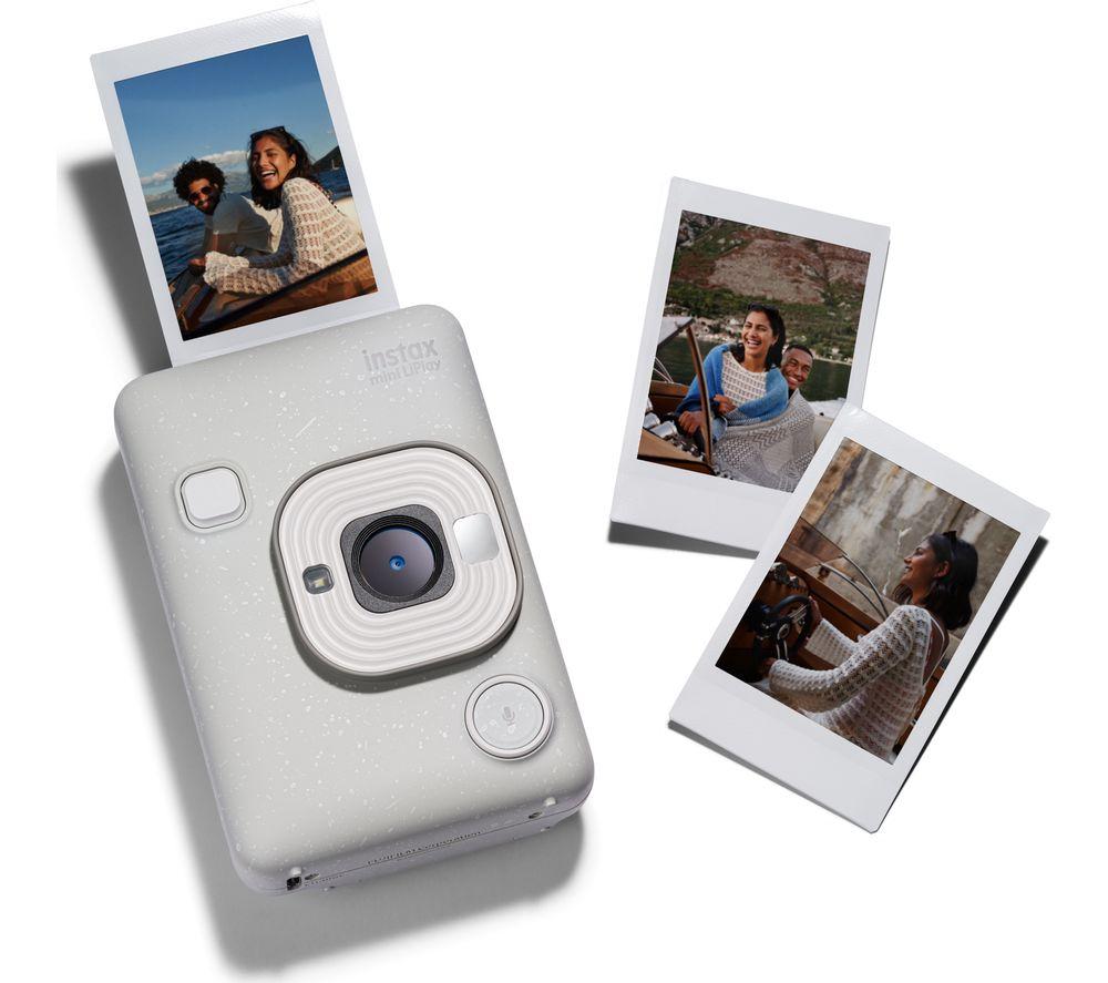 Cámara e impresora instantánea híbrida INSTAX Mini LILPLAY - Blanco niebla