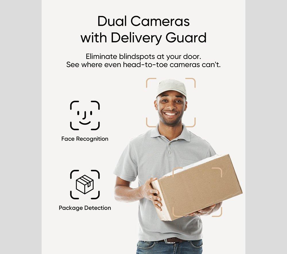 EUFY E340 2K Dual-Kamera Smart-Video-Türklingel mit Gong