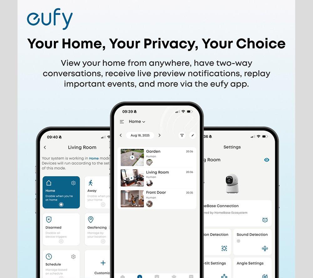 EUFY E340 Timbre de Video Inteligente con Cámara Dual 2K y Carillón
