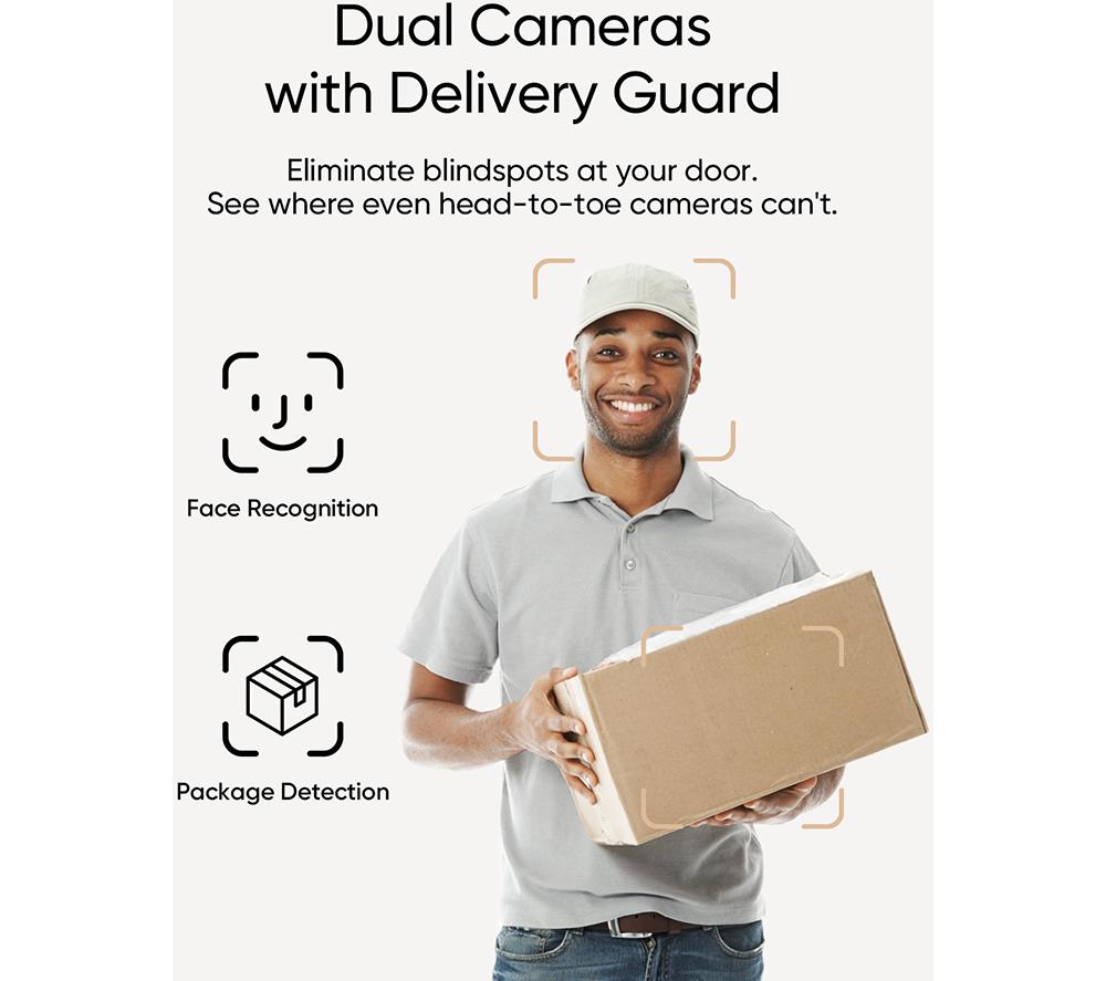 EUFY E340 Timbre de Video Inteligente con Cámara Dual 2K y Carillón