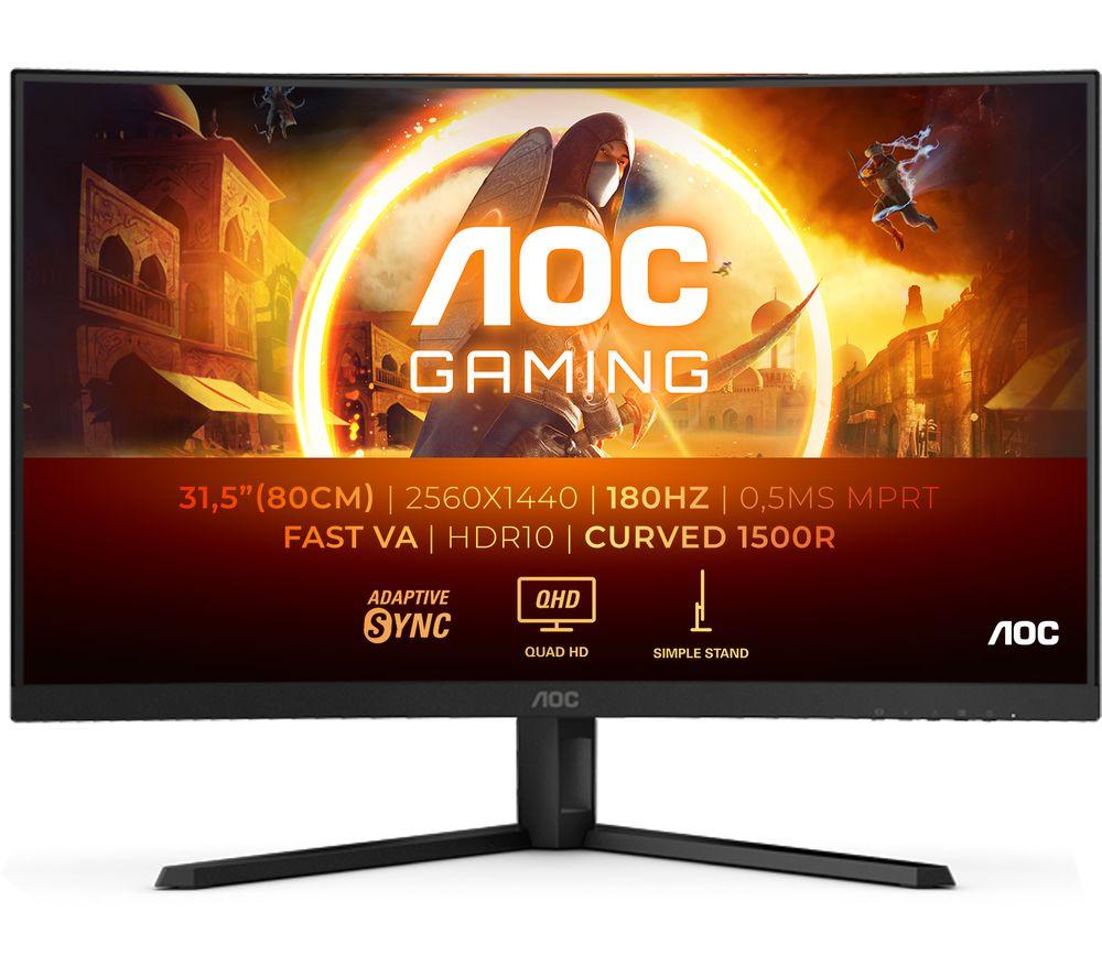 AOC CQ32G4VE Quad HD 32" Curved VA LCD Gaming Monitor - Black