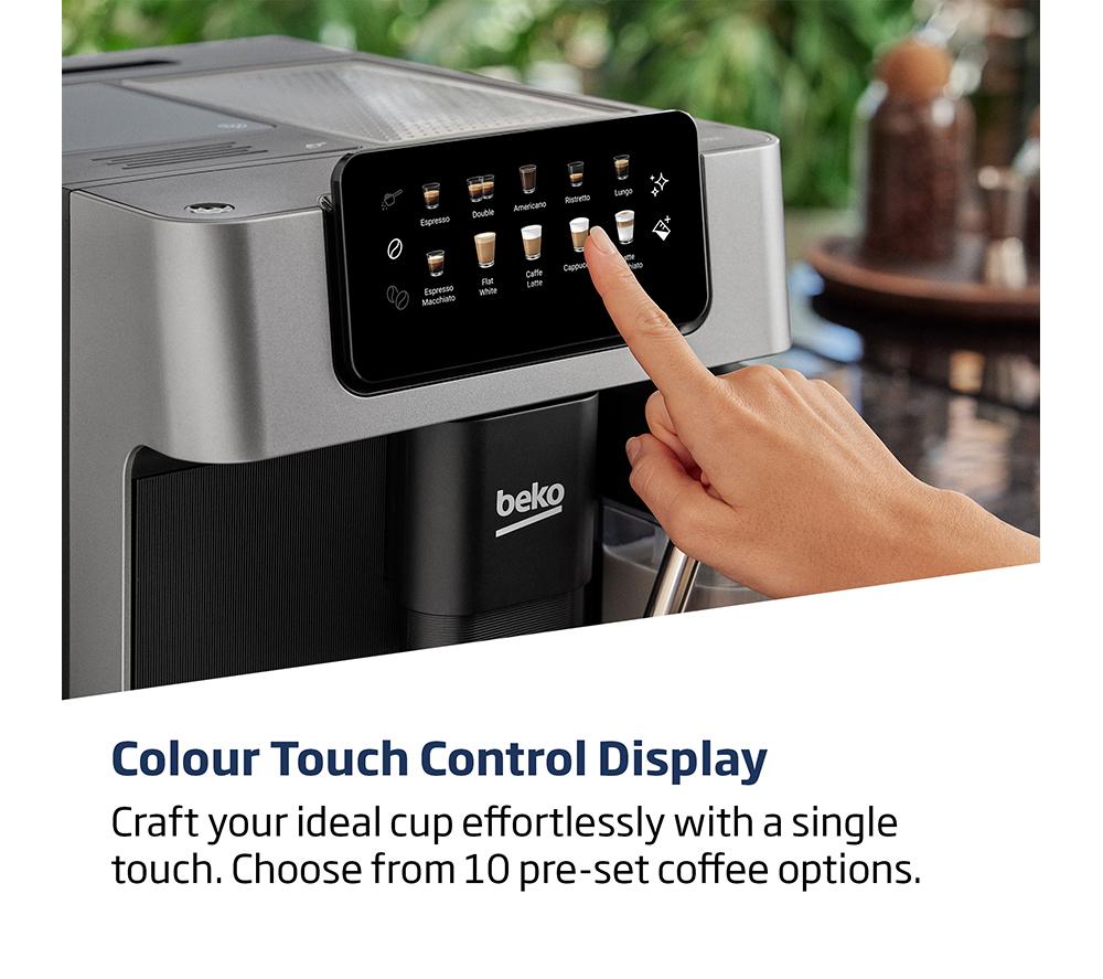 BEKO CaffeExperto CEG7304X Bean to Cup Coffee Machine - Silver