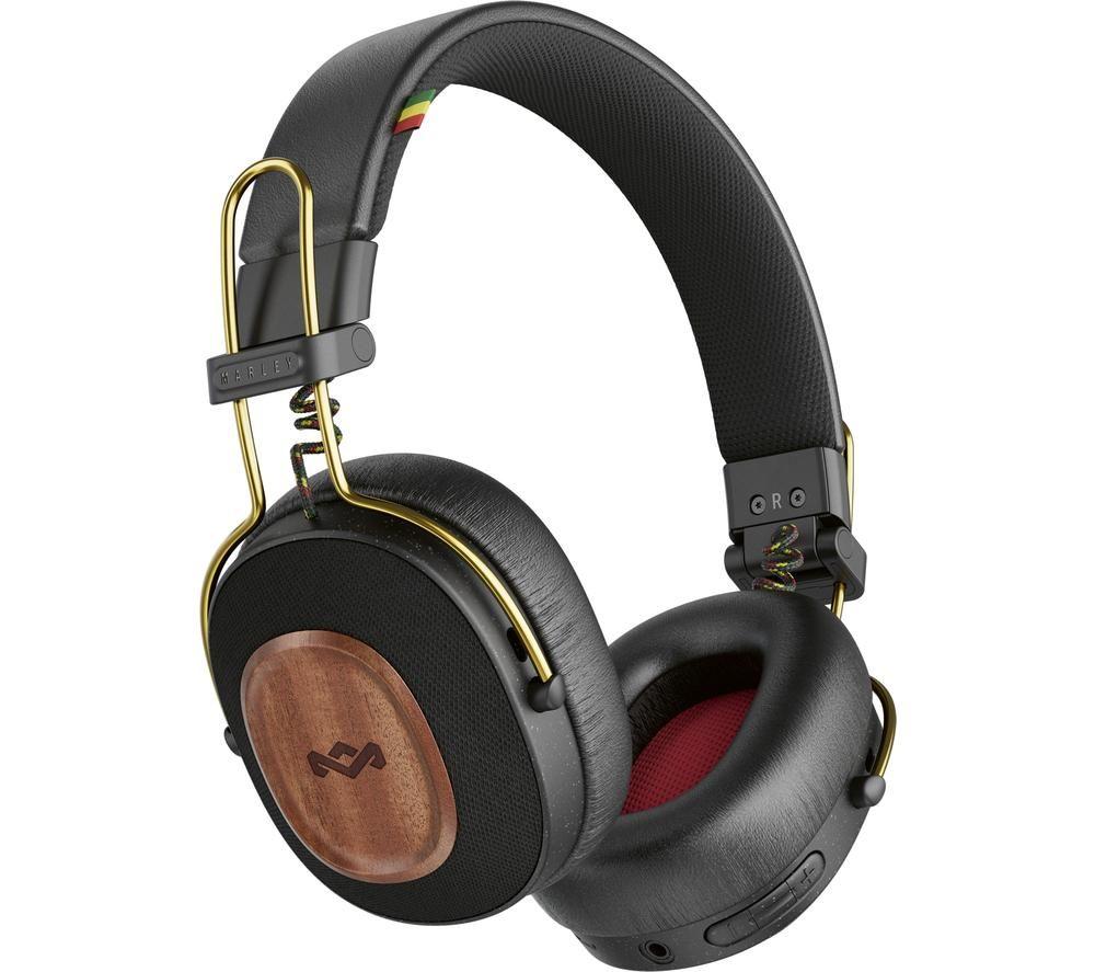 Auriculares inalámbricos con cancelación de ruido por Bluetooth Positive Vibration Riddim de HOUSE OF MARLEY - Negro y dorado