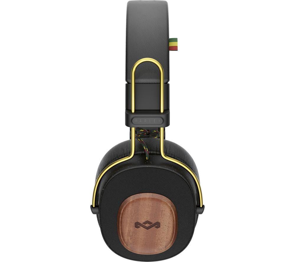 Auriculares inalámbricos con cancelación de ruido por Bluetooth Positive Vibration Riddim de HOUSE OF MARLEY - Negro y dorado