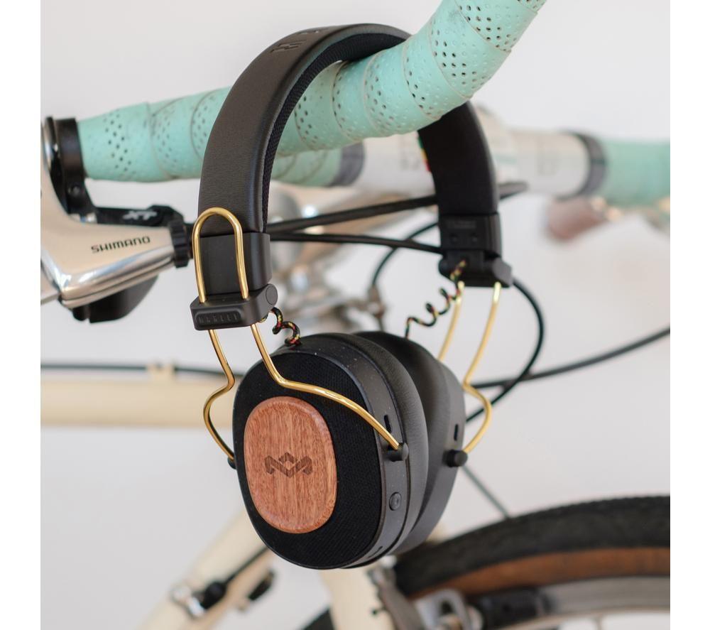 Auriculares inalámbricos con cancelación de ruido por Bluetooth Positive Vibration Riddim de HOUSE OF MARLEY - Negro y dorado