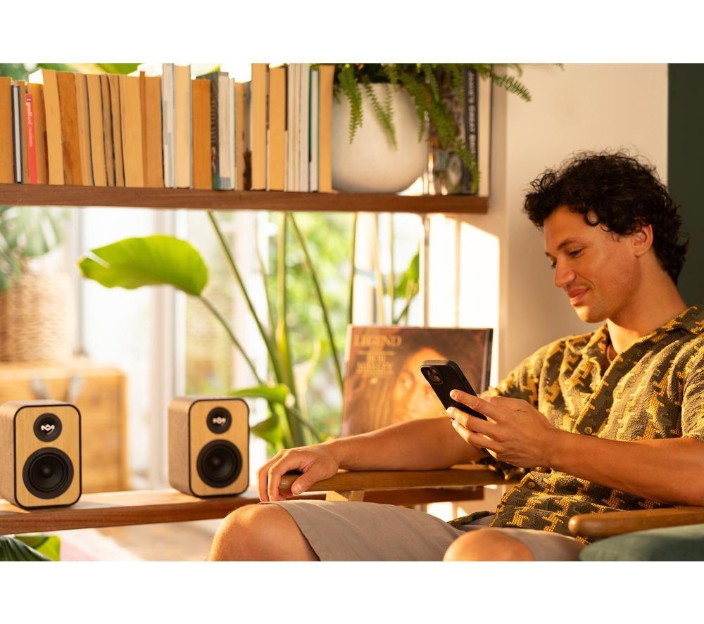 Altavoces de estantería Bluetooth HOUSE OF MARLEY Uplift - Negro y crema