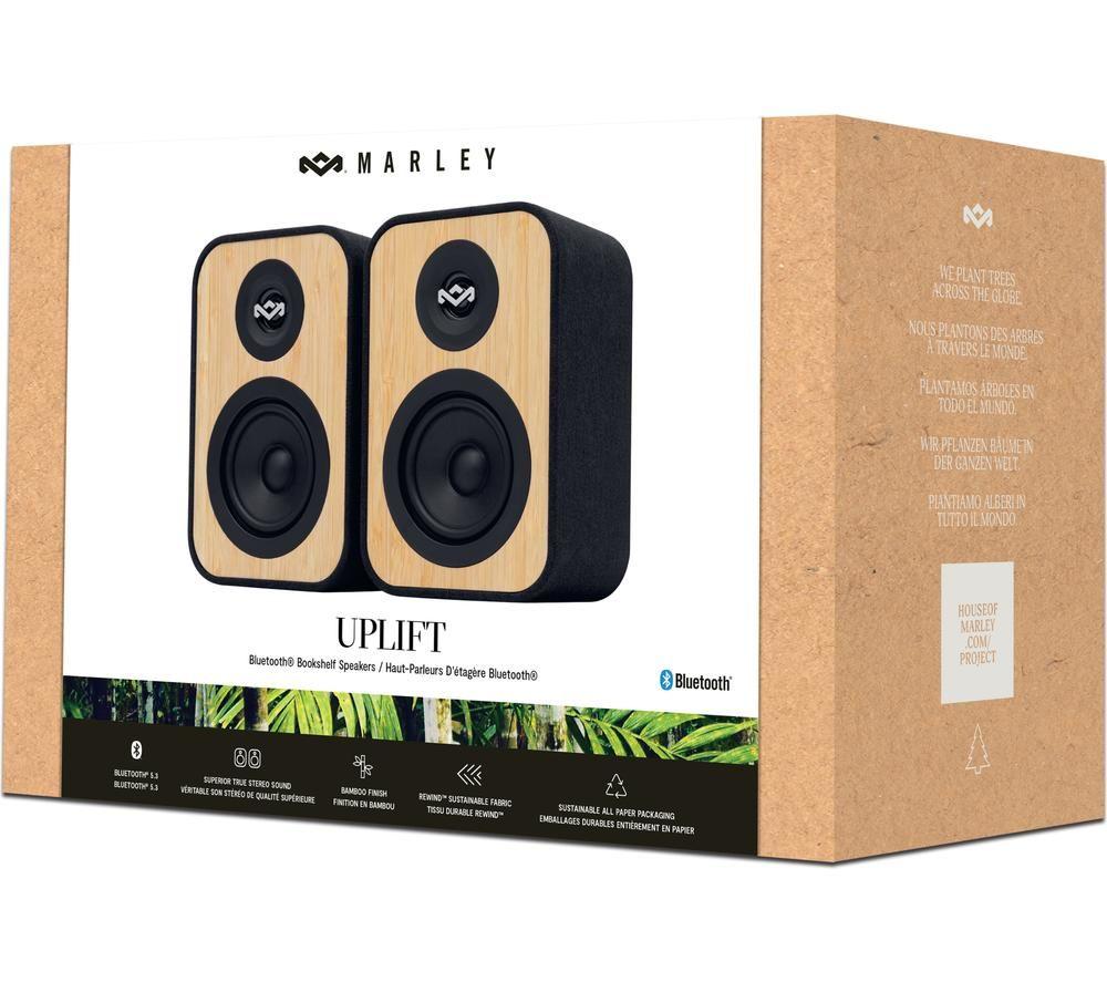 Altavoces de estantería Bluetooth HOUSE OF MARLEY Uplift - Negro y crema