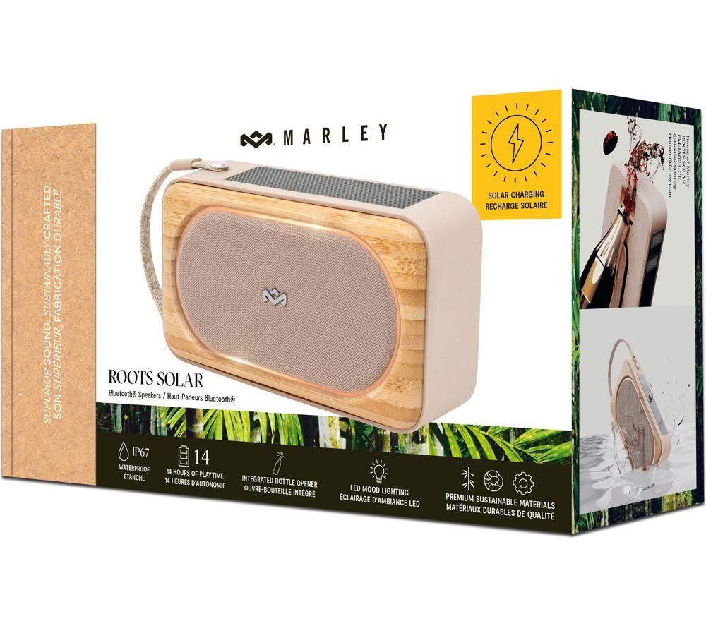 HOUSE OF MARLEY Roots Solar Portable Bluetooth Speaker - Cream
