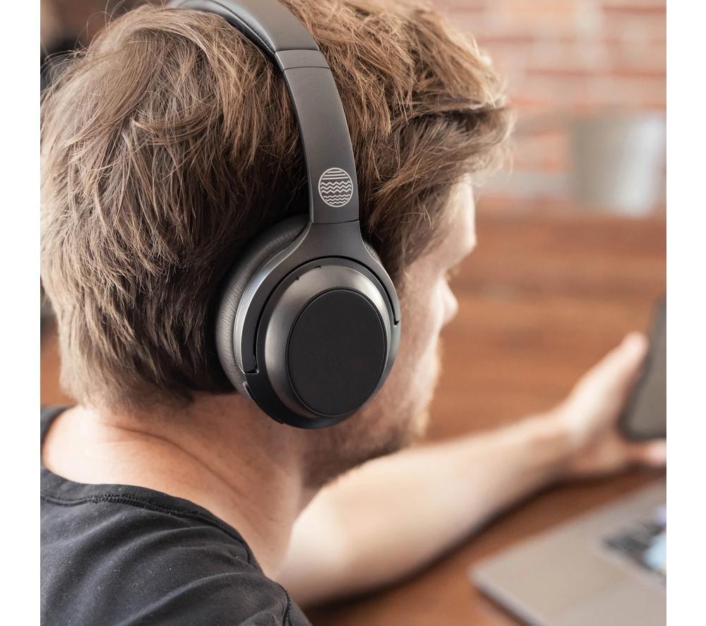 OUR PURE PLANET Signature Wireless Bluetooth Noise-Cancelling Headphones - Black