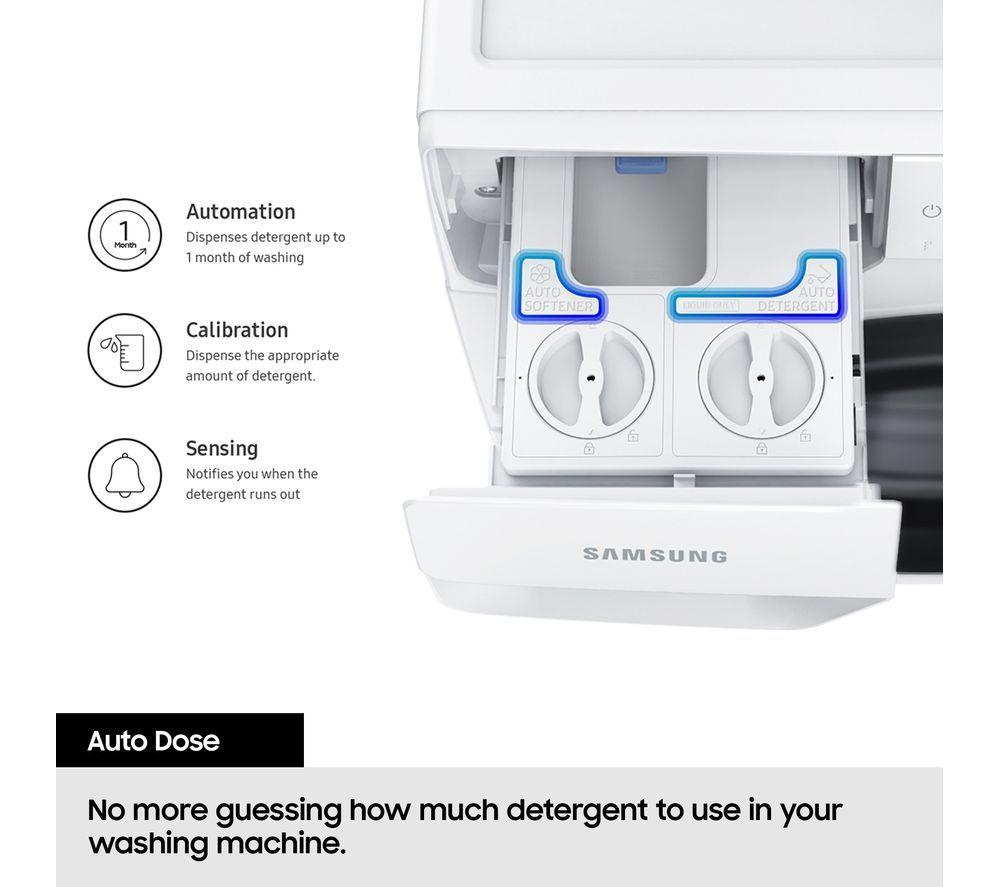 SAMSUNG Series 6 AI Energy WD90DG6B85BEU1 WLAN-fähiger 9 kg Waschtrockner - Weiß