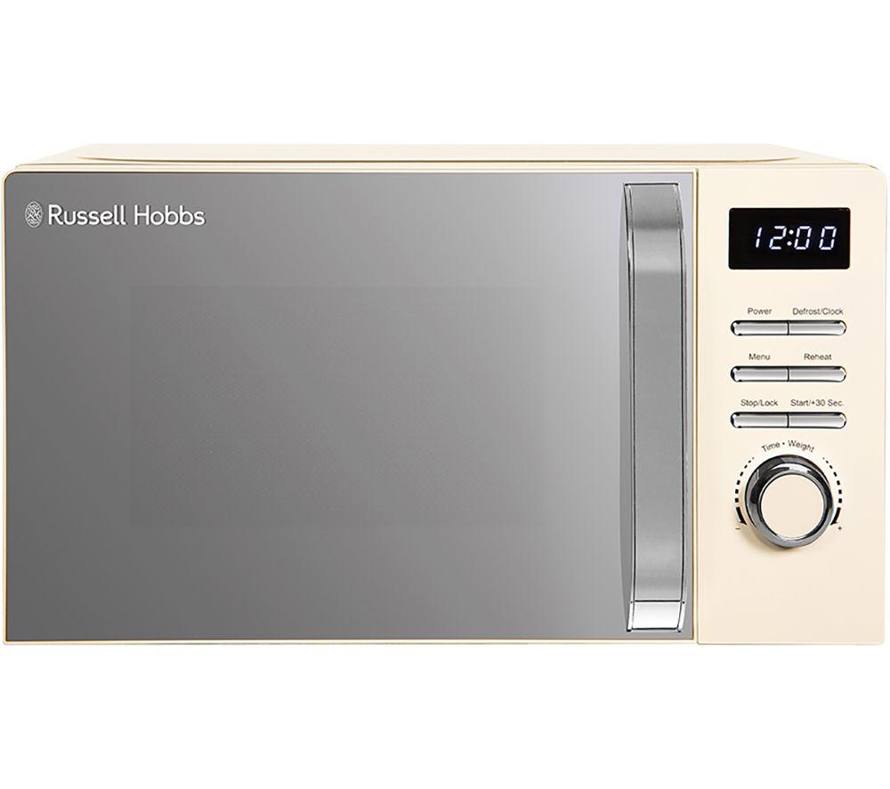 RUSSELL HOBBS RHMD818C Solo Microwave - Cream