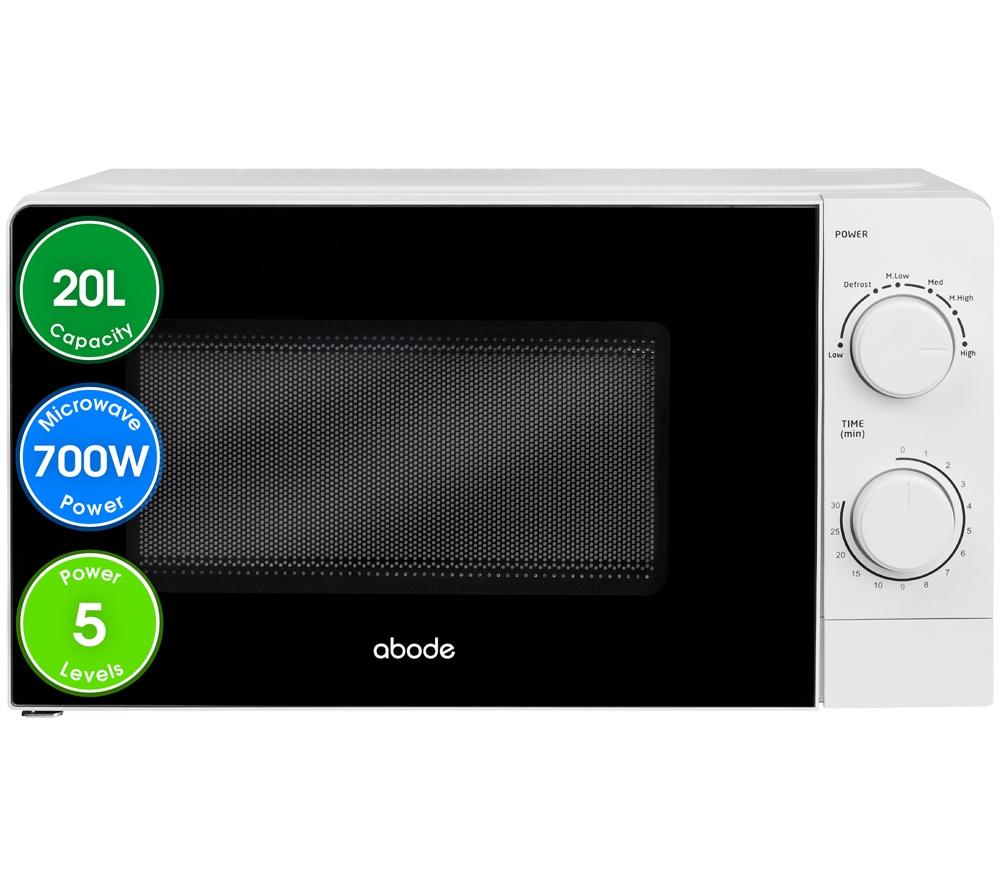 ABODE AMM2005 Compact Solo Microwave - White