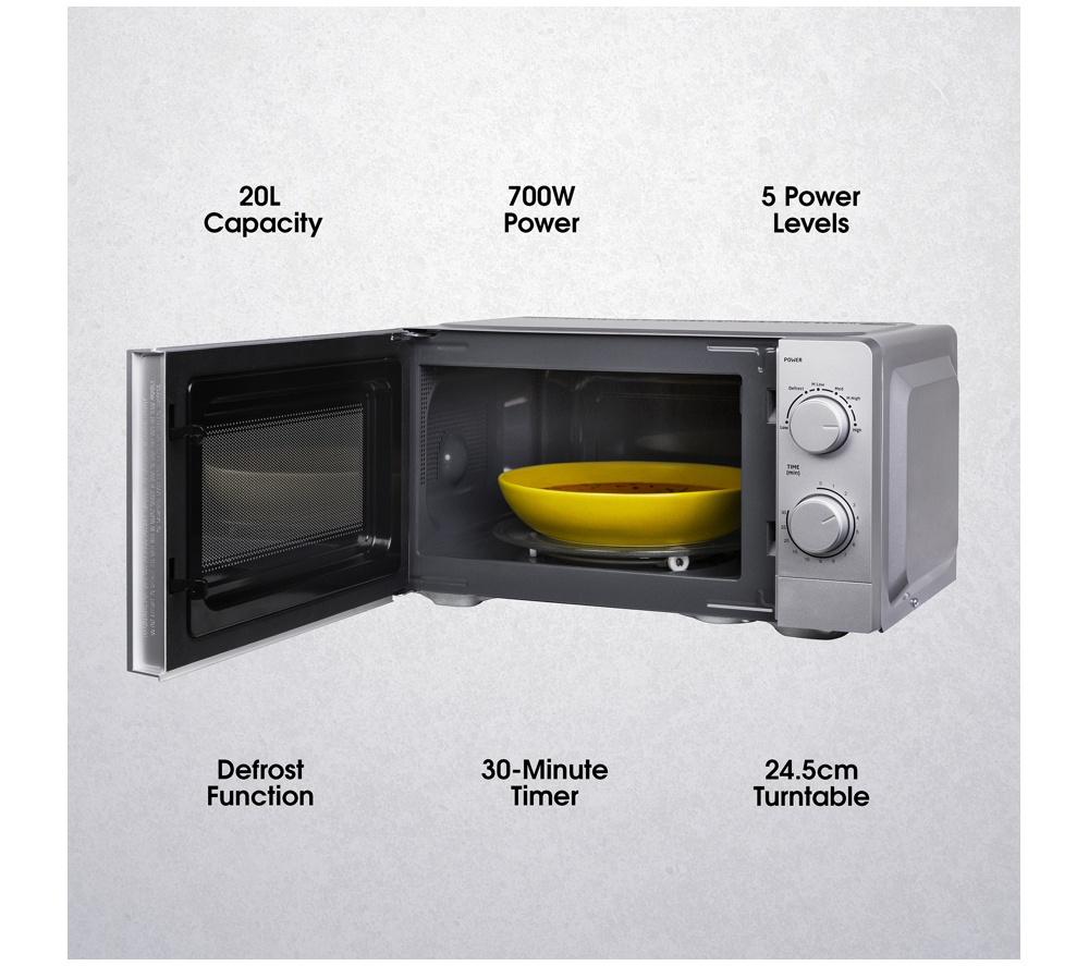 ABODE AMM2005S Compact Solo Microwave - Silver
