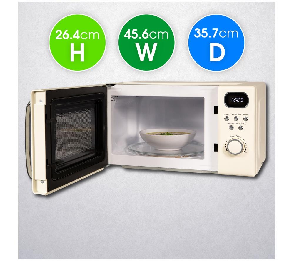 ABODE AMD2004C Compact Solo Microwave - Cream