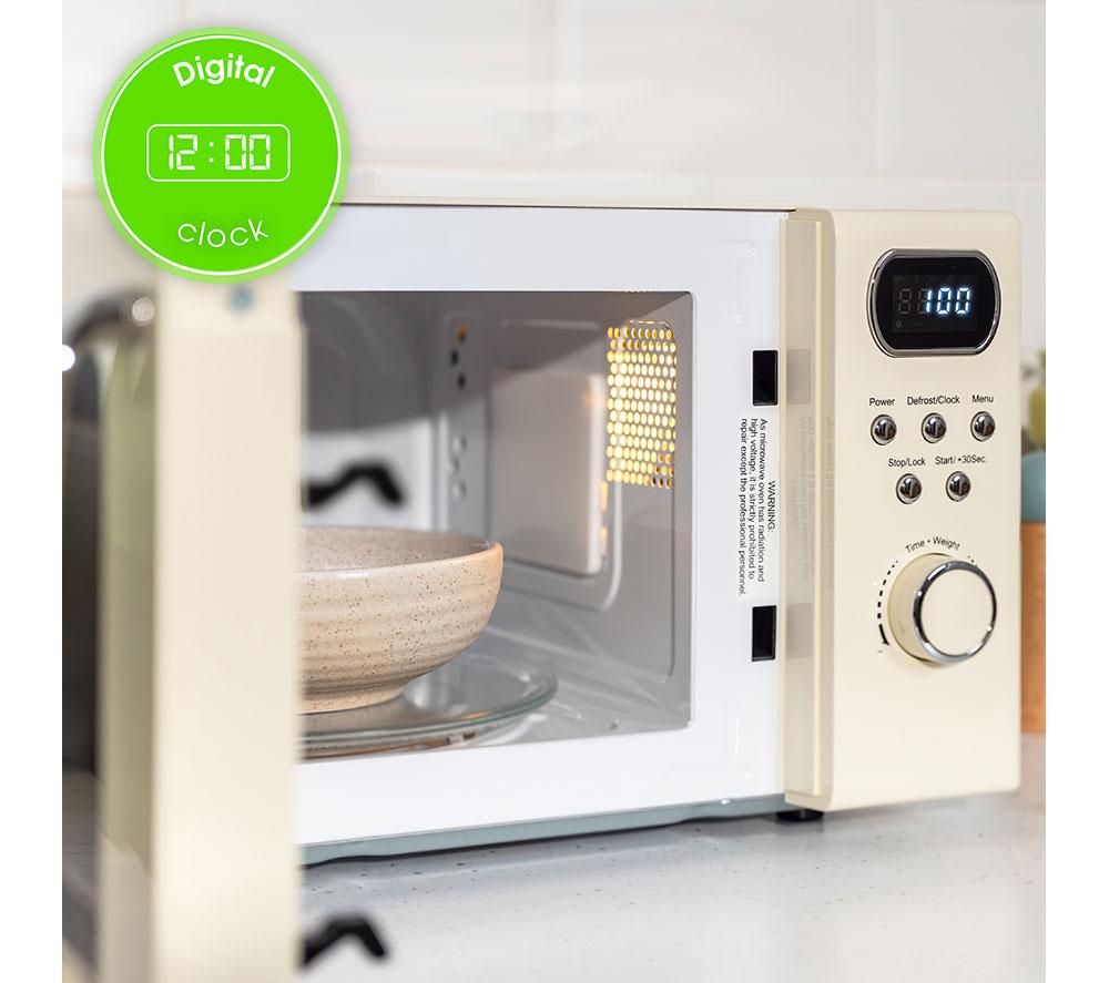 ABODE AMD2004C Compact Solo Microwave - Cream