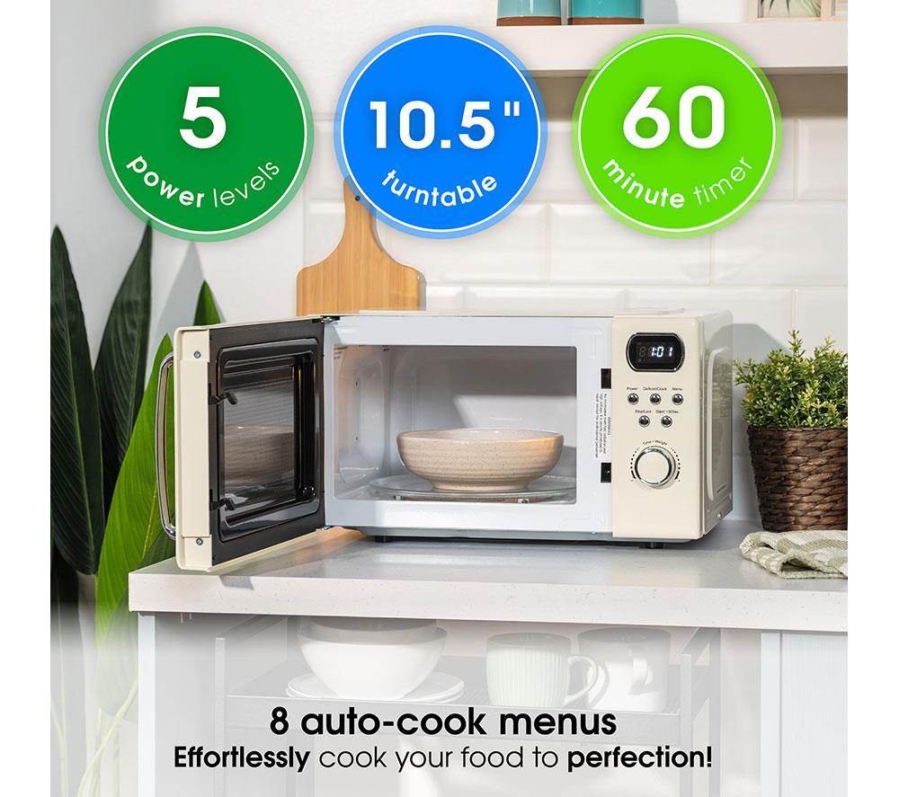 ABODE AMD2004C Compact Solo Microwave - Cream