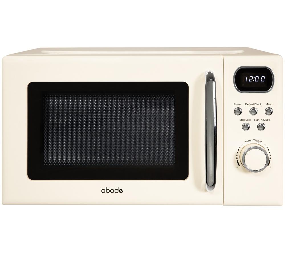 ABODE AMD2004C Compact Solo Microwave - Cream