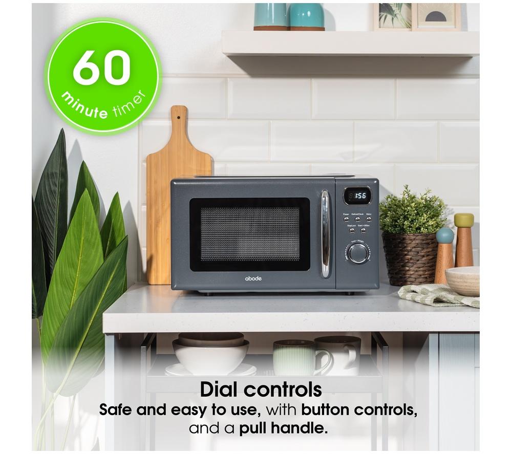 ABODE AMD2004G Compact Solo Microwave - Grey