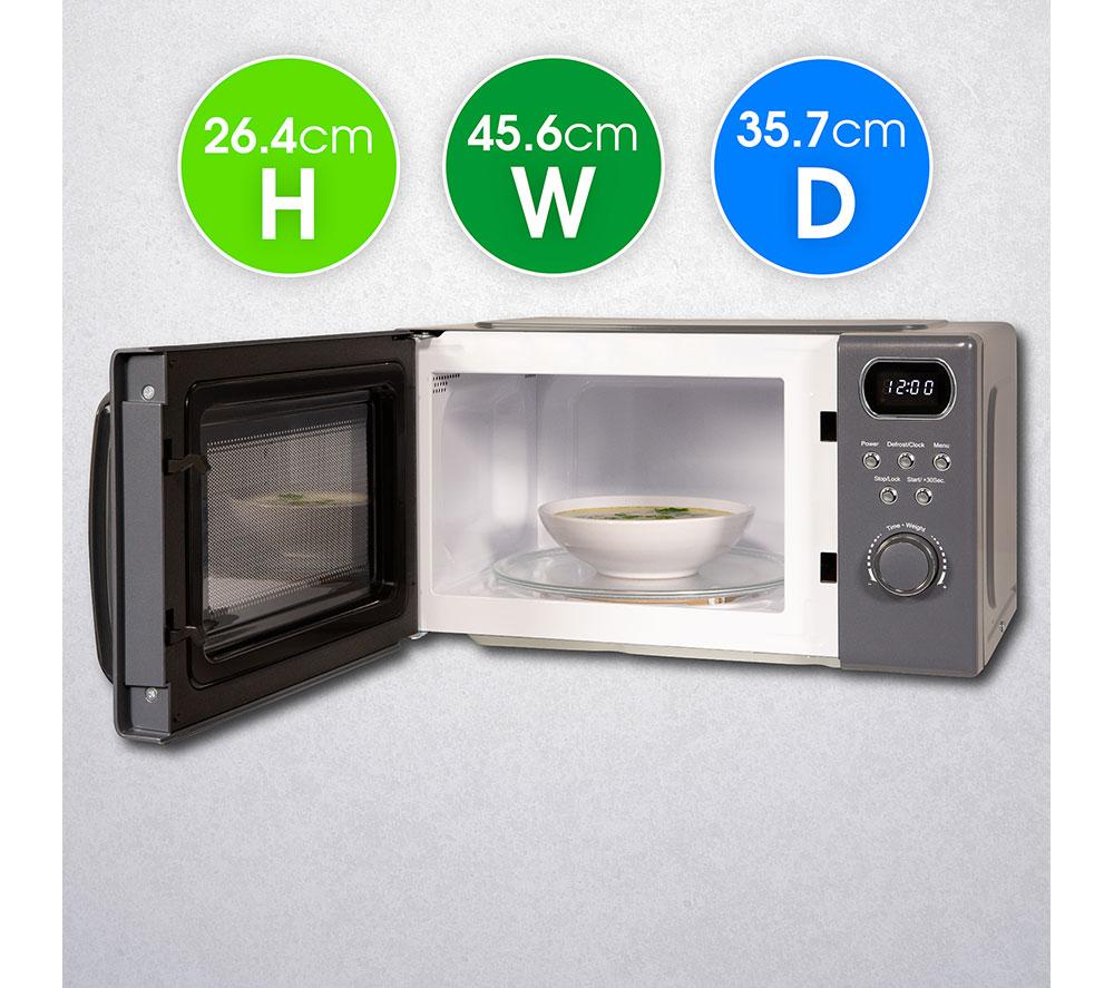 ABODE AMD2004G Compact Solo Microwave - Grey