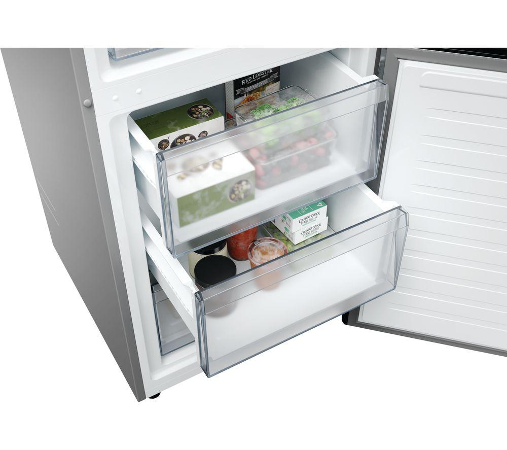 Frigorífico combi inteligente HOOVER H-Combi 500 HONCQ4T620EWXK 70/30 - Plateado