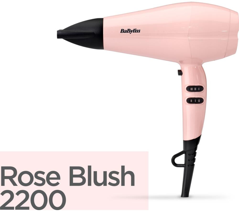 BABYLISS 5337U 2200 Hair Dryer - Rose Blush