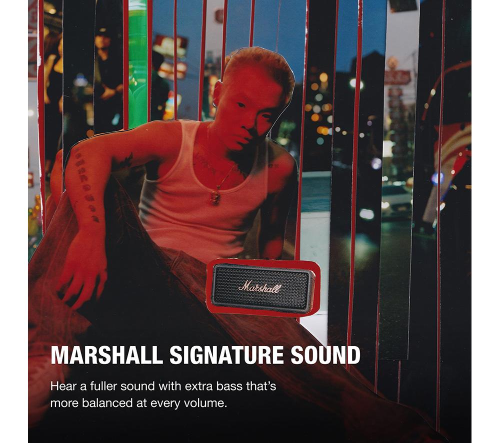 MARSHALL Emberton III Portable Bluetooth Speaker - Black & Brass