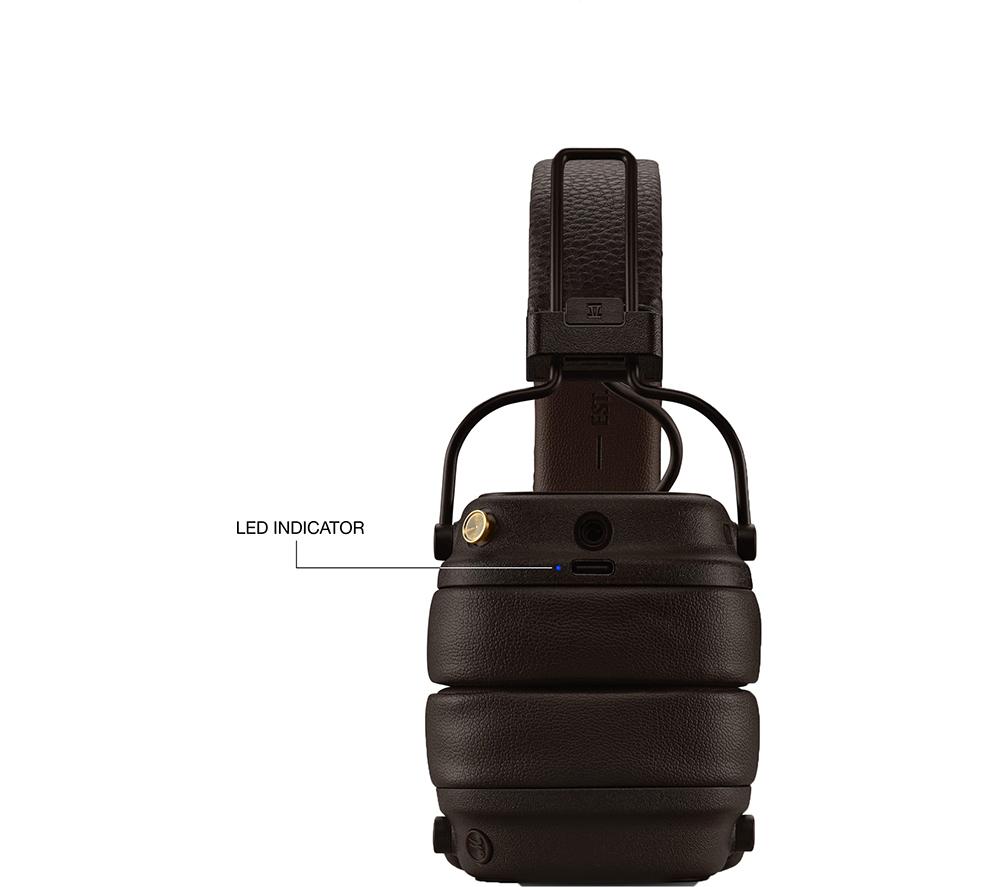 MARSHALL Major V Wireless Bluetooth Headphones - Brown