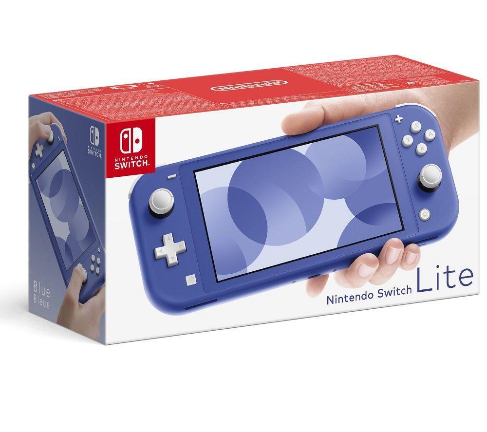 NINTENDO Switch Lite (Blue) & Switch Lite Carrying Case (Animal Crossing: New Horizons Edition) Bundle