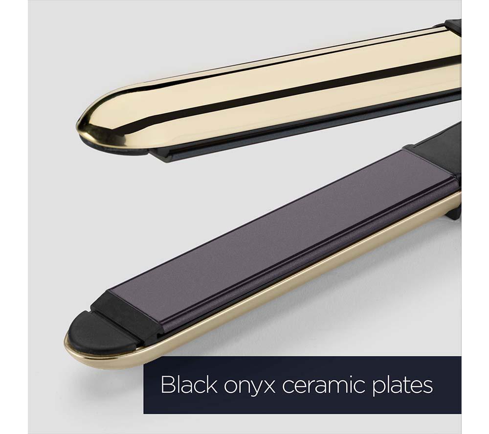 BABYLISS Onyx Styler ST484U Hair Straightener - Black & Gold