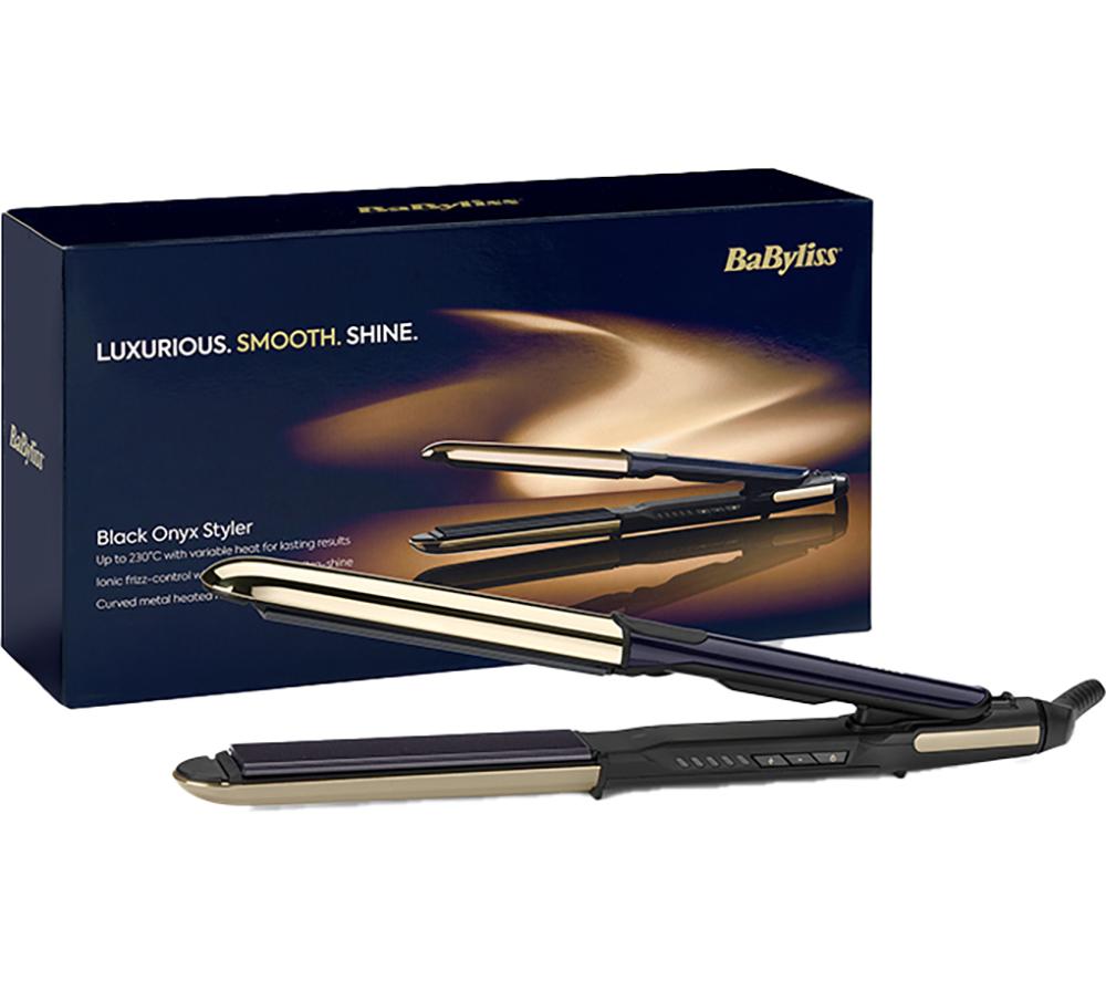 BABYLISS Onyx Styler ST484U Hair Straightener - Black & Gold