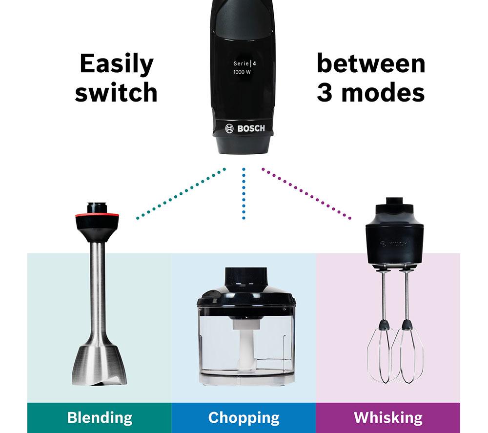 BOSCH Series 4 3-in-1 Ergomaster MSM4B624GB Hand Blender - Anthracite