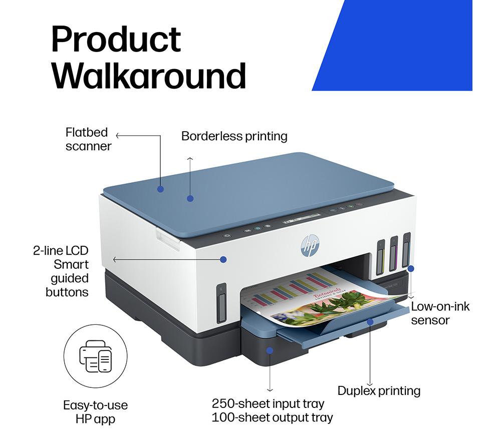 Impresora de inyección de tinta inalámbrica todo en uno HP Smart Tank 7006