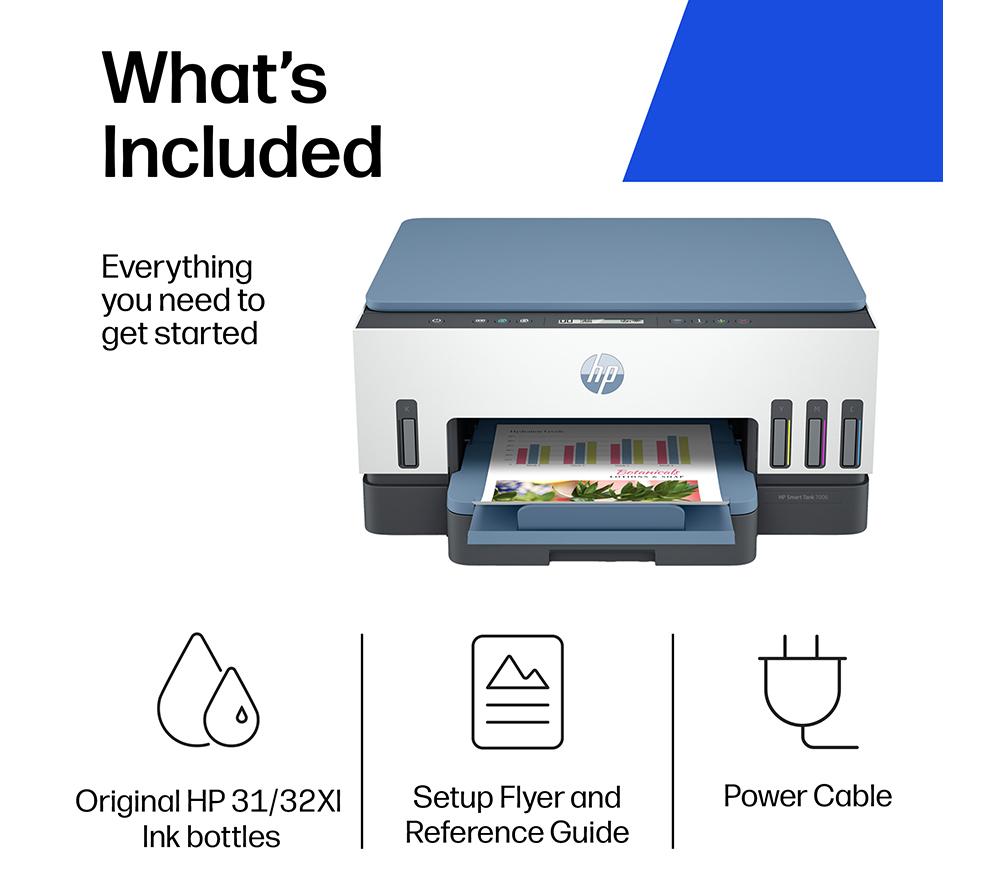 Impresora de inyección de tinta inalámbrica todo en uno HP Smart Tank 7006