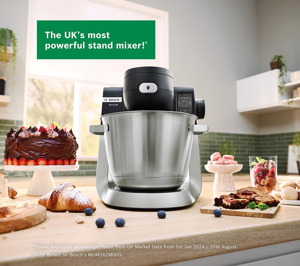 BOSCH Series 6 MUMS6ZM00G Stand Mixer - Black & Silver
