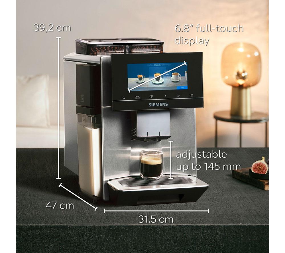 SIEMENS TQ907GZ3 EQ900 Plus Smarte Kaffeevollautomat – Edelstahl