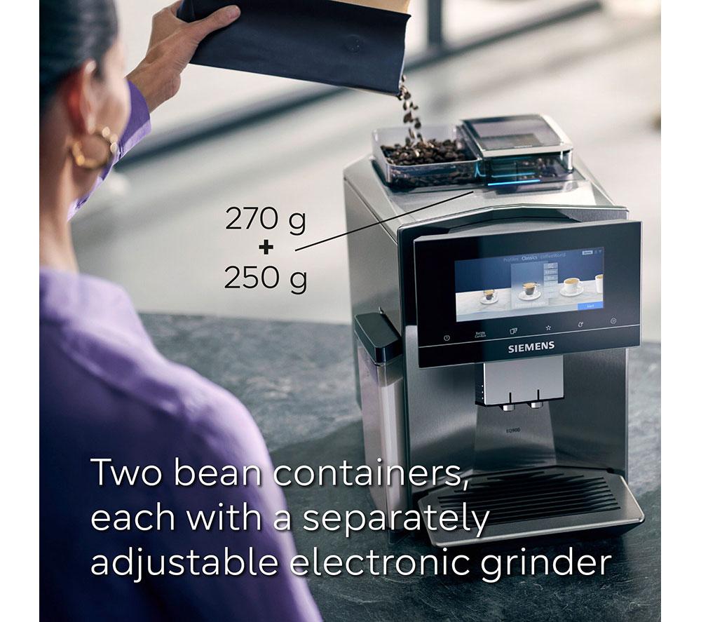 SIEMENS TQ907GZ3 EQ900 Plus Smarte Kaffeevollautomat – Edelstahl