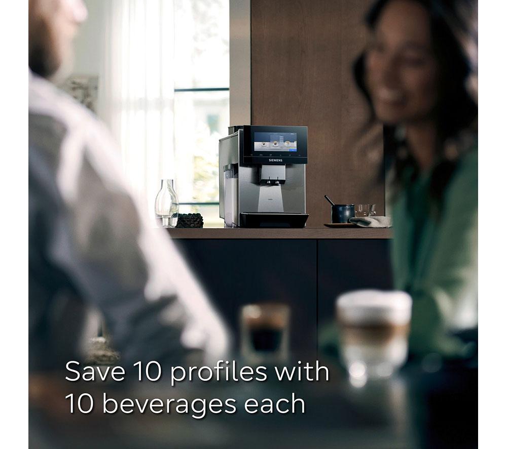 SIEMENS TQ907GZ3 EQ900 Plus Smarte Kaffeevollautomat – Edelstahl