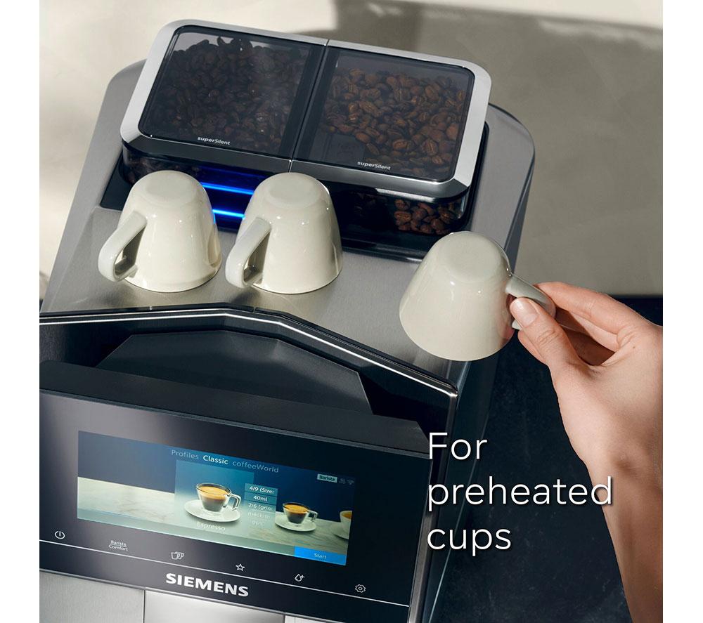 SIEMENS TQ907GZ3 EQ900 Plus Smarte Kaffeevollautomat – Edelstahl