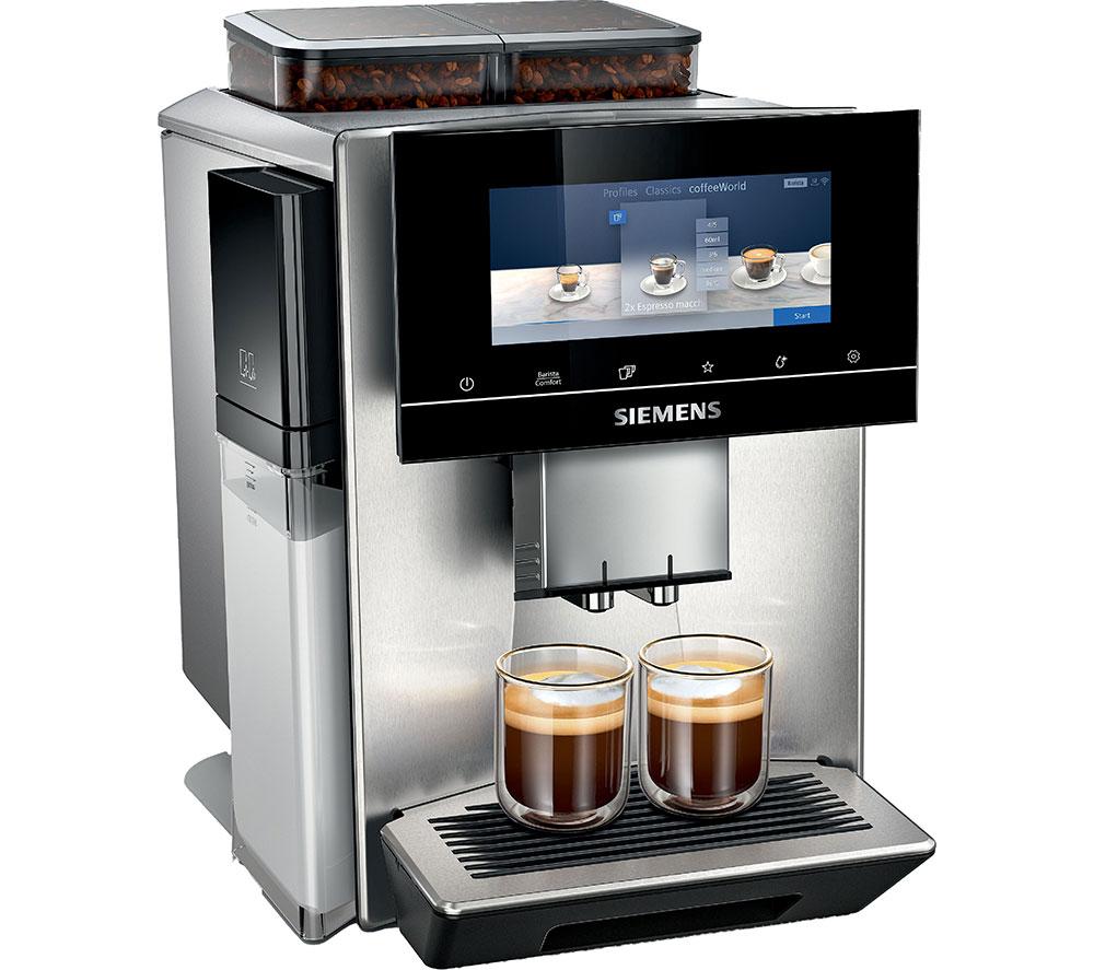 SIEMENS TQ907GZ3 EQ900 Plus Smart Bean to Cup Coffee Machine - Stainless Steel