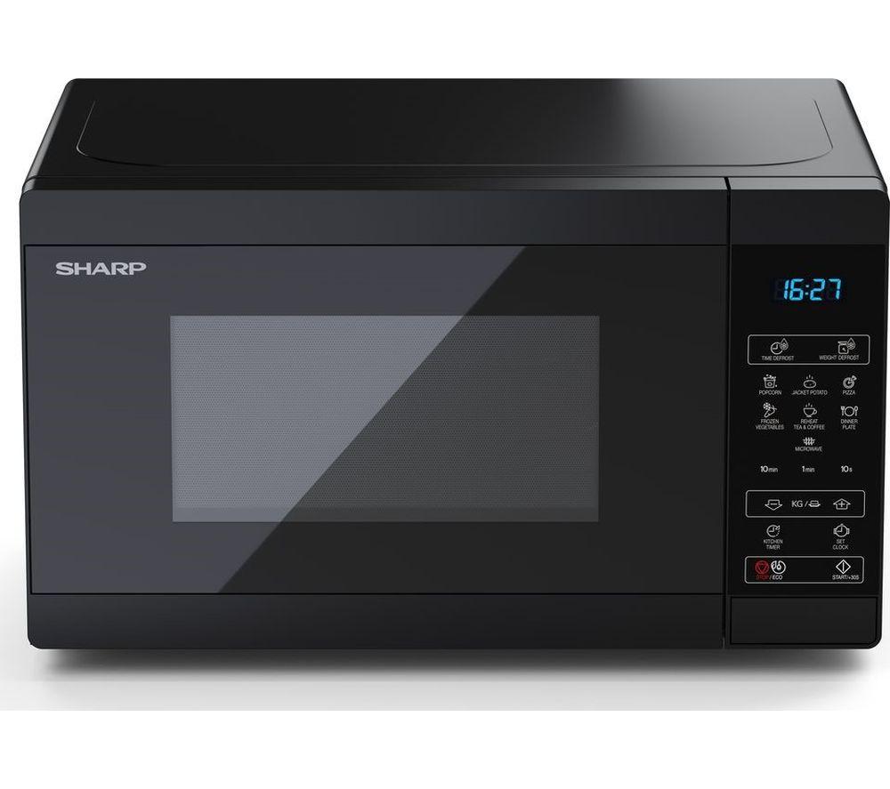 SHARP YC-MS02U-B Microondas Compacto Solo - Negro