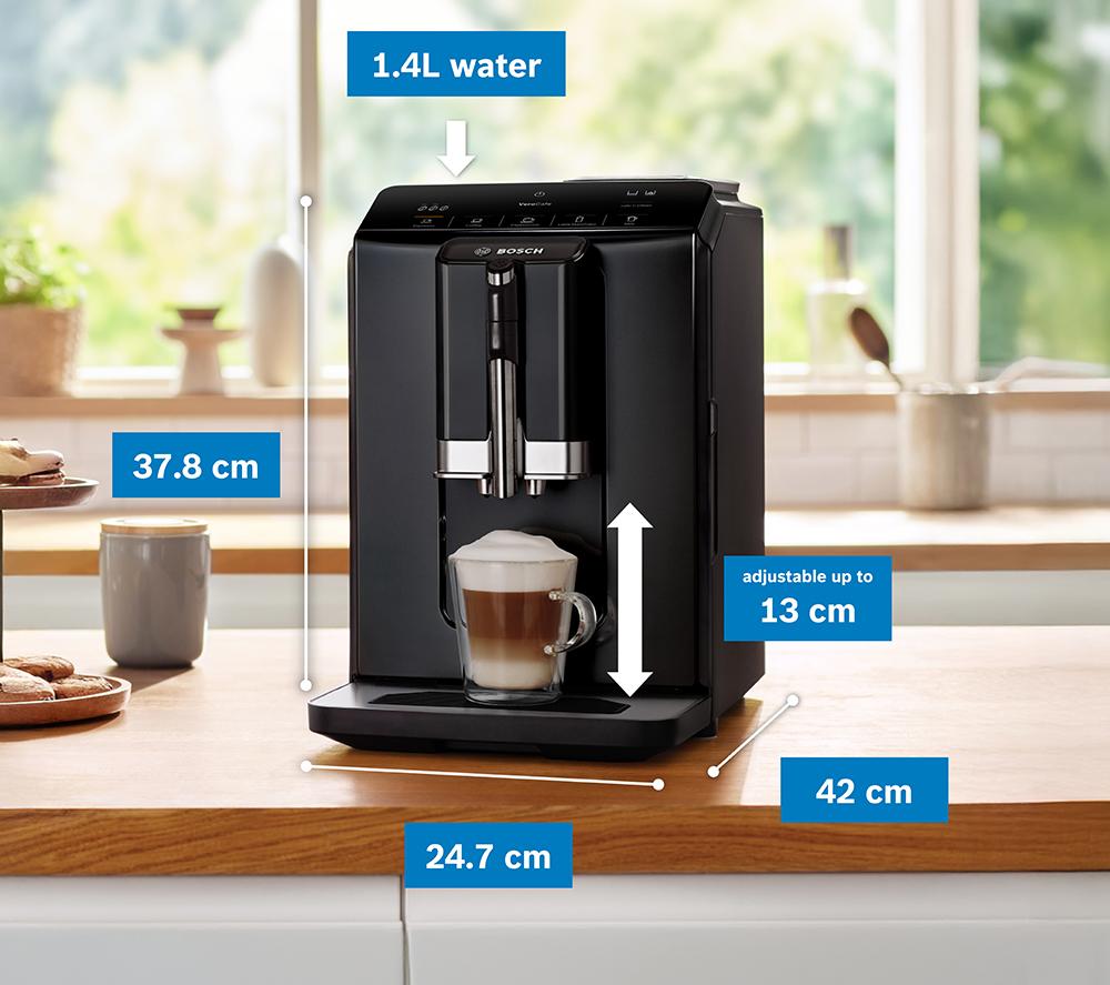 BOSCH VeroCafe TIG20119 Kaffeevollautomat der Serie 2 - Klavierlack-Schwarz