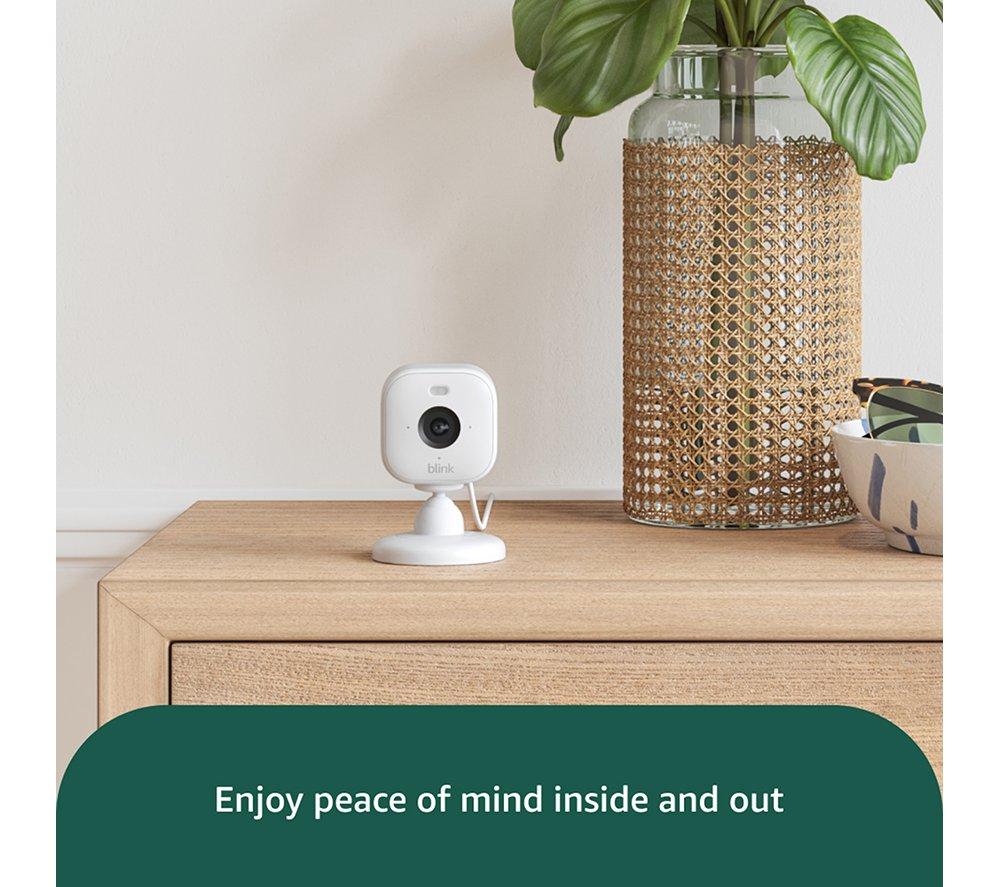 BLINK Mini 2 Full HD 1080p WiFi Security Camera with Weather Resistant Adapter - White