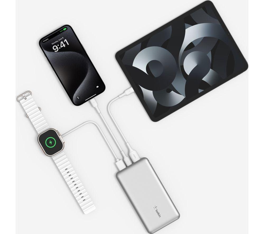 BELKIN 10000 mAh Portable Power Bank - Silver
