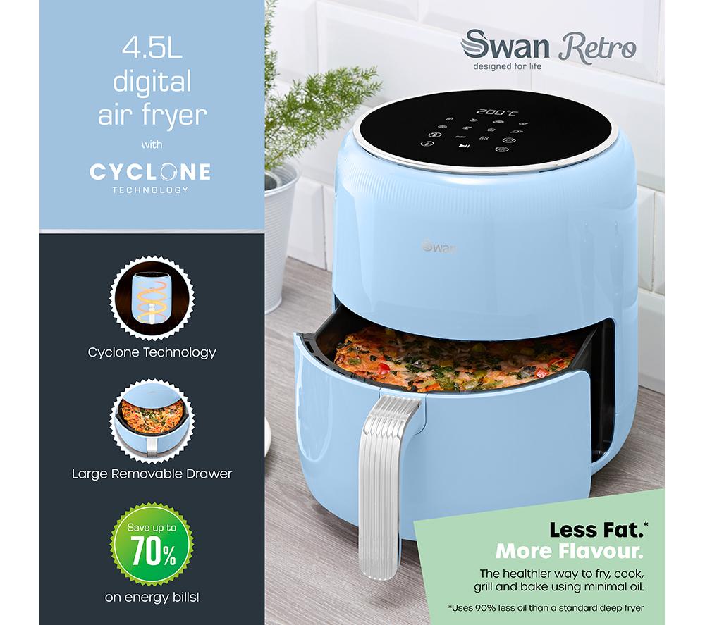 SWAN Retro SD10513BLU Air Fryer - Blue