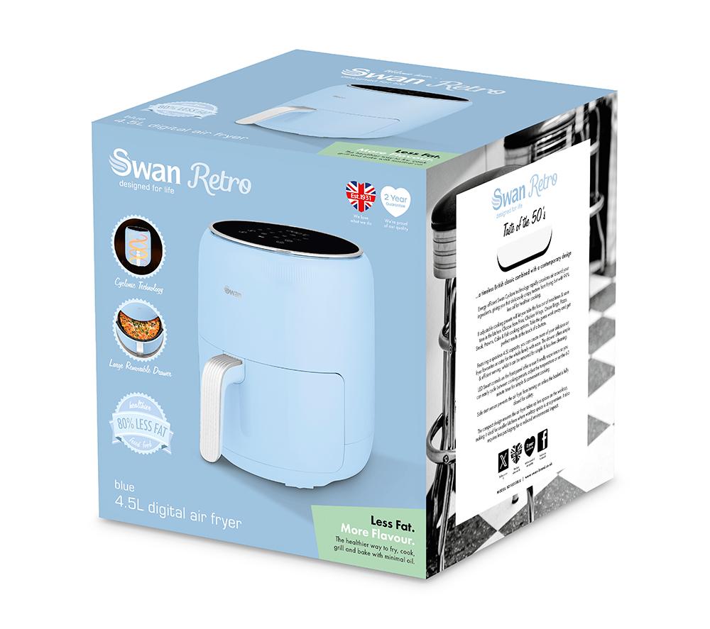 SWAN Retro SD10513BLU Air Fryer - Blue