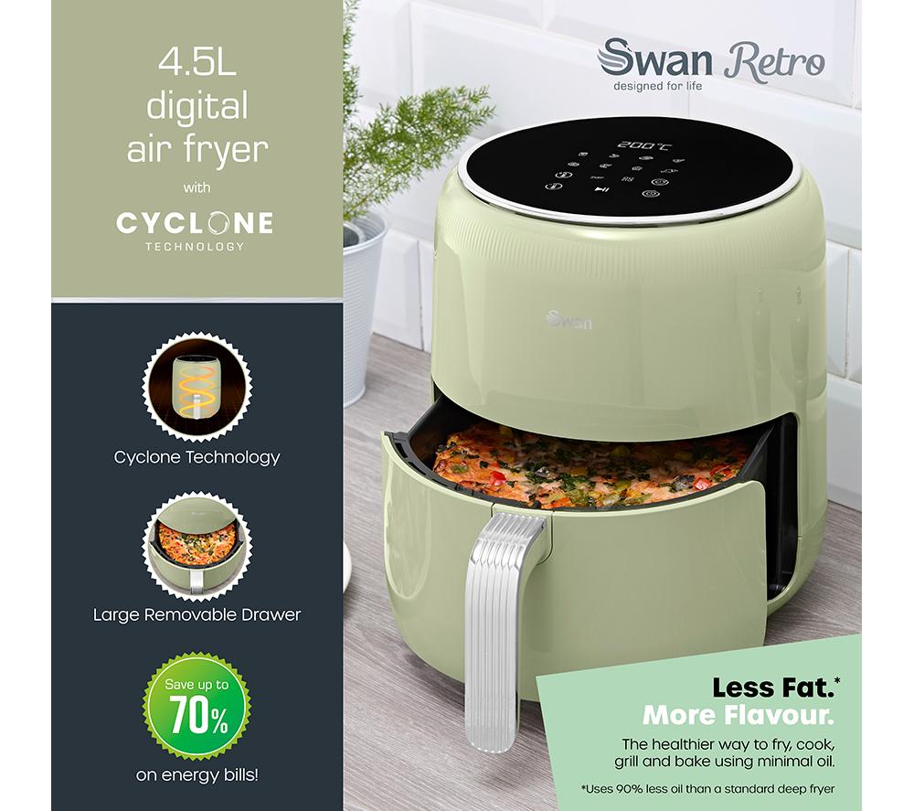 SWAN Retro SD10513GRN Air Fryer - Green