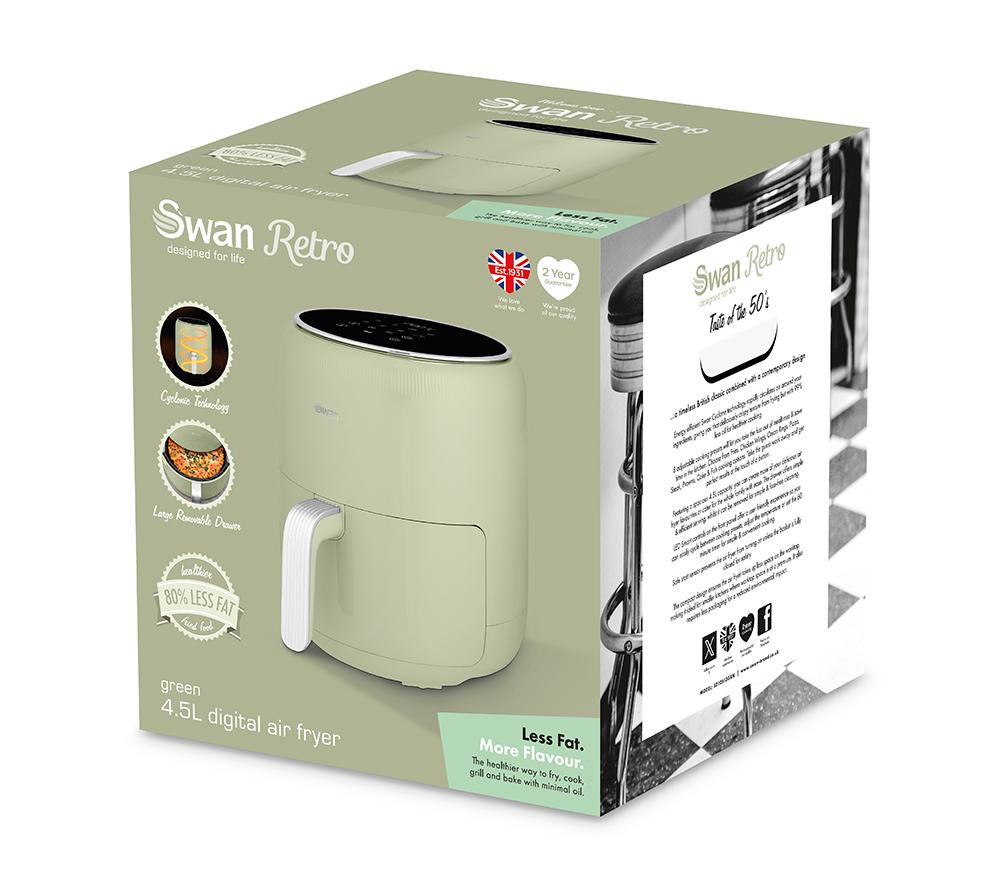 SWAN Retro SD10513GRN Air Fryer - Green