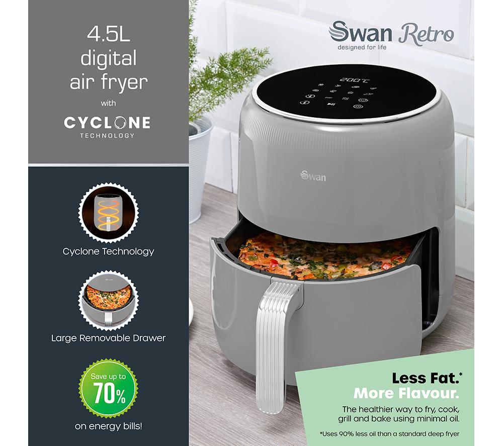 SWAN Retro SD10513GRY Air Fryer - Grey
