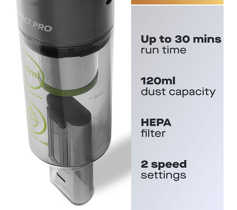 Aspiradora de mano DAEWOO Compact Pro FLR00156GE - Gris y verde