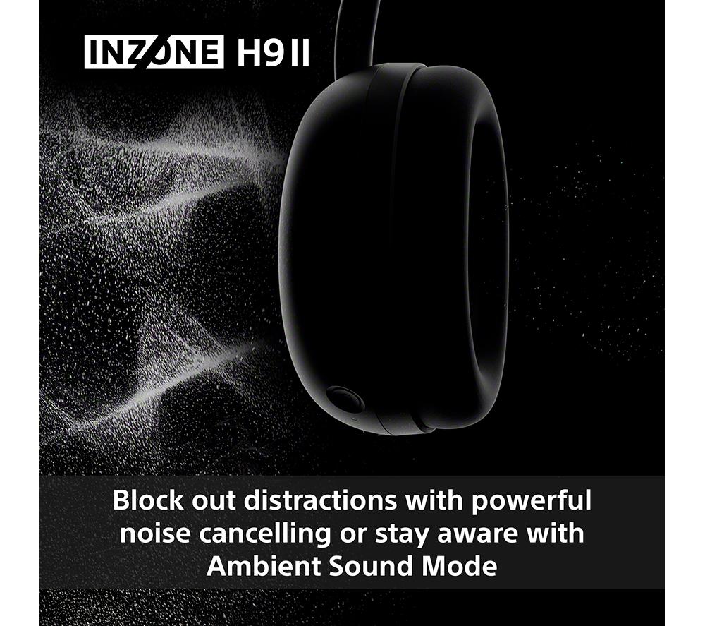 SONY INZONE H9 II Wireless Noise-Cancelling Gaming Headset - Black